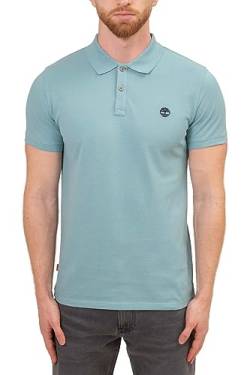 Timberland - Herren Slim Basic Poloshirt mit Logo, hellblau, Small von Timberland