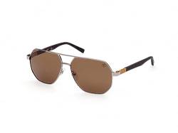 Timberland Herren Tb9271 Sonnenbrille, glänzend grau (Shiny Gunmetal), 60/13/140 von Timberland