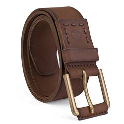 Timberland Men's 40Mm Pull Up Leather Belt, Brown, 42 von Timberland
