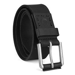 Timberland Men's Casual Leather Belt, Black, 32 von Timberland