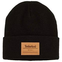 Timberland Men`s Heat Retention Watch Cap Knit Beanie with Leather Patch von Timberland