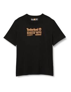 Timberland Men's Short Sleeve Tee 1 Tier3 T-Shirt, Black, XXL von Timberland