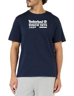 Timberland Men's Short Sleeve Tee 1 Tier3 T-Shirt, Dark Sapphire, L von Timberland