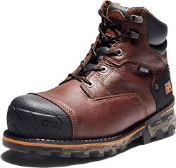 Timberland PRO Men's 6 Inch Boondock Comp Toe WP Insulated Industrial Work Boot,Brown Tumbled Leather,10 M US von Timberland