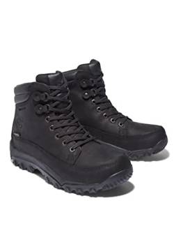 Timberland Rime Rdge EK Mid WP Dk BR Schneestiefel für Herren, Schwarz Nubuck, 49 EU von Timberland