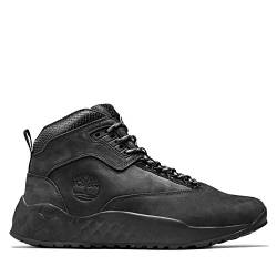 Timberland Solar Wave Mid-Top Herren Sneaker mit GreenStride-Sohle Schnür-Schuhe mit ReBOTL-Material TB 0A2B9J 015 Halbschuhe Alltags-Schuhe Schwarz, Größe:41 von Timberland