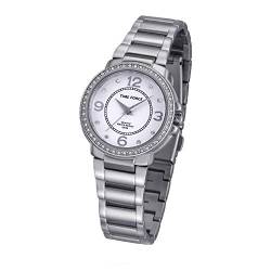 Time Force Damen Analog Quarz Uhr mit Edelstahl Armband TF4021L02M von Time Force