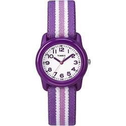 TIMEX TIME MACHINES 29mm Lila Gestreiftes Elastisches Material Kinderuhr TW7C06100 von Timex