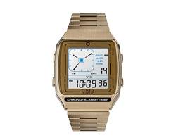 Timex 32.5 mm Q LCA Timex Reissue Digital LCA Stainless Steel Gold/Digital/Gold One Size von Timex