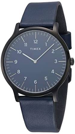 Timex 40 mm Norway 3-Hand Black/Blue/Blue One Size von Timex