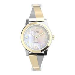 Timex Classics 25mm Damen-Armbanduhr TW2V51100, Halbarmreif, mit Expansionsband, zweifarbig von Timex