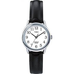 Timex Easy Reader Damen-Armbanduhr, 25 mm, schwarzes Lederarmband, T20441 von Timex