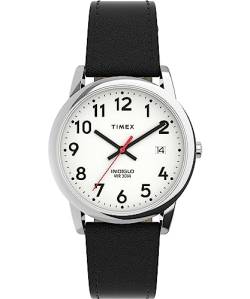 Timex Easy Reader TW2V75100 Armbanduhr, für Herren, 35 mm, schwarzes, nachhaltiges Armband von Timex