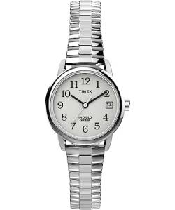 Timex Easy Reader TW2W46600 Armbanduhr, für Damen, 25 mm, erweiterbares Edelstahlband von Timex