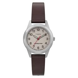 Timex Expedition Damen 26mm Braunes Lederarmband cremefarbenes Zifferblatt TW4B25600 von Timex