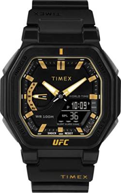 Timex Herren Analog-Digital Quarz Uhr mit Harz Armband TW2V55300JR von Timex