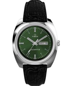 Timex Herren Analog Quarz Uhr mit Leder Armband TW2W44700ZV von Timex