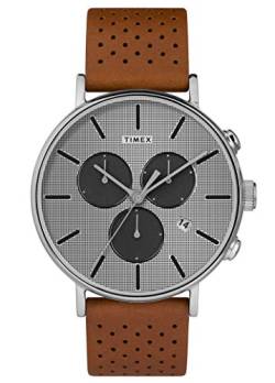 Timex Herren Chronograph Quarz Uhr mit Leder Armband TW2R79900 von Timex
