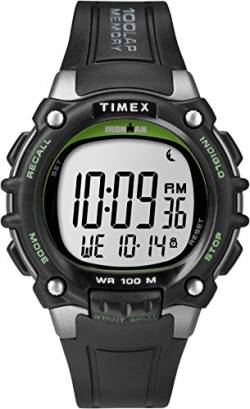 Timex Ironman Classic 44 mm Digitaluhr für Herren, schwarzes Kunstharz-Armband, TW5M03400 von Timex