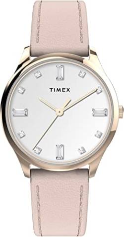 Timex Main Street 32mm Damenuhr mit Lederband TW2V76600 von Timex