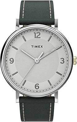 Timex Men's Analog Quarz Uhr mit Leder Armband TW2U67500 von Timex