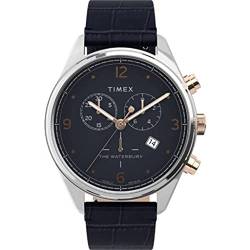 Timex Men's Chronograph Quarz Uhr mit Leder Armband TW2U04600 von Timex