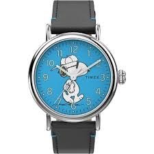 Timex TW2V60600 X Peanuts – Back to School Armbanduhr, blau, Armband von Timex