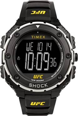 Timex UFC Herren-Chronographenuhr 50mm Schwarz Resin Strap TW4B27200 von Timex