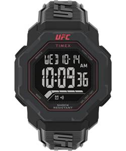 Timex UFC Strength Knockout Herrenuhr 48mm mit schwarzem Harzband TW2V88100 von Timex
