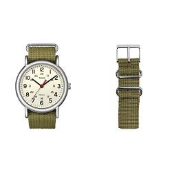 Timex Unisex-Armbanduhr Analog Quarz mit Armband (grün) von Timex