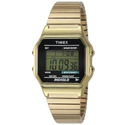 Timex Unisex Digital Uhr mit Edelstahl beschichtet Armband T78677PK von Timex