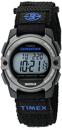 Timex Unisex Expedition Mittelgroße Digitale CAT Schwarz Schnelle Wickel-Armbanduhr TW4B02400 von Timex