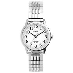 Timex Women's Easy Reader 25mm Quartz Stainless Steel Strap, Silver-Tone, 12 Casual Watch (Model: TW2V058009J) von Timex