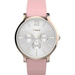 Timex Women's Multi Zifferblatt Quarz Uhr mit Leder Armband TW2T74300 von Timex