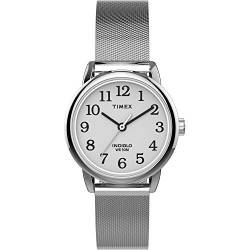 Timex Women's TW2U07900 Easy Reader 25mm Silver-Tone Stainless Steel Mesh Bracelet Watch von Timex