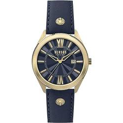Versus Herren Analog Quarz Uhr mit Leder Armband VSPZY0221 von Timex