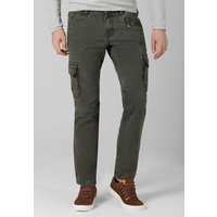 TIMEZONE Cargohose Cargo Denim Hose Slim Fit Stretch Jeans Regular BenTZ 5178 in Grün von Timezone