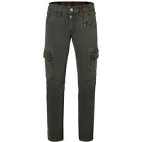 TIMEZONE Cargohose Cargo Denim Hose Slim Fit Stretch Jeans Regular BenTZ 5178 in Grün von Timezone