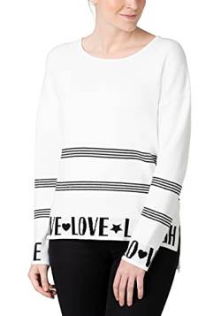 Timezone Damen Bat-Sleeve Pullover, Off White, XS von Timezone