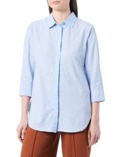 Timezone Damen Contrast Blouse Bluse, blau, X-Large von Timezone