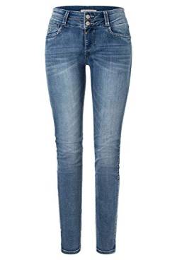 Timezone Damen Enyatz- 70% Baumwolle, 20% Polyester, 9% Viskose, 1% Elasthan Slim Jeans, Blau (Summer Breeze Wash 3382), 28W / 30L EU von Timezone