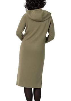 Timezone Damen Kleid Hoodie Dress Cotton XS S M L XL XXL Olive Blau Baumwolle, Größe:L, Farbe:Deep Olive Green 4707 von Timezone