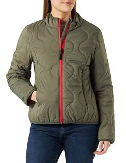 Timezone Damen Light Down Jacket, Grey Olive, S von Timezone