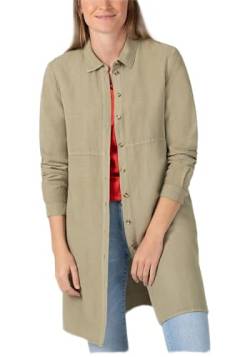 Timezone Damen Long Overblouse Bluse, Light Khaki, S von Timezone