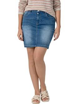 Timezone Damen Marahtz Skirt Rock, Smurf Blue Wash, 29W EU von Timezone