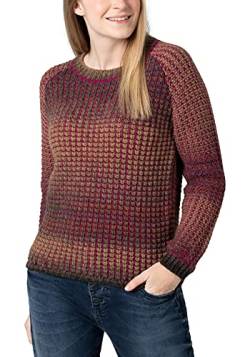 Timezone Damen Raglan Pullover, Purple Brown Multicolor, XL von Timezone