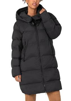 Timezone Damen Volume Coat, Black, M von Timezone