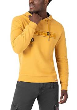 Timezone Herren Cosy Hoodie Kapuzenpullover, Amber Yellow, XL von Timezone