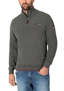 Timezone Herren Cosy Sweat Troyer Kapuzenpullover, Raven Black, 3XL von Timezone