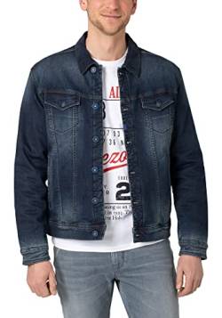 Timezone Herren Denim Jacket, Used Navy wash, S von Timezone